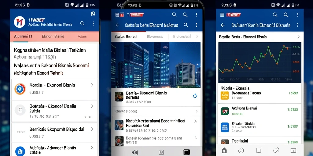 Tampilan antarmuka aplikasi 11WBET yang informatif dan user-friendly.