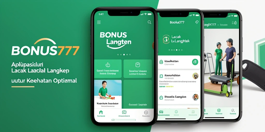 Tampilan antarmuka aplikasi BONUS777 untuk pelacakan langkah yang efisien.