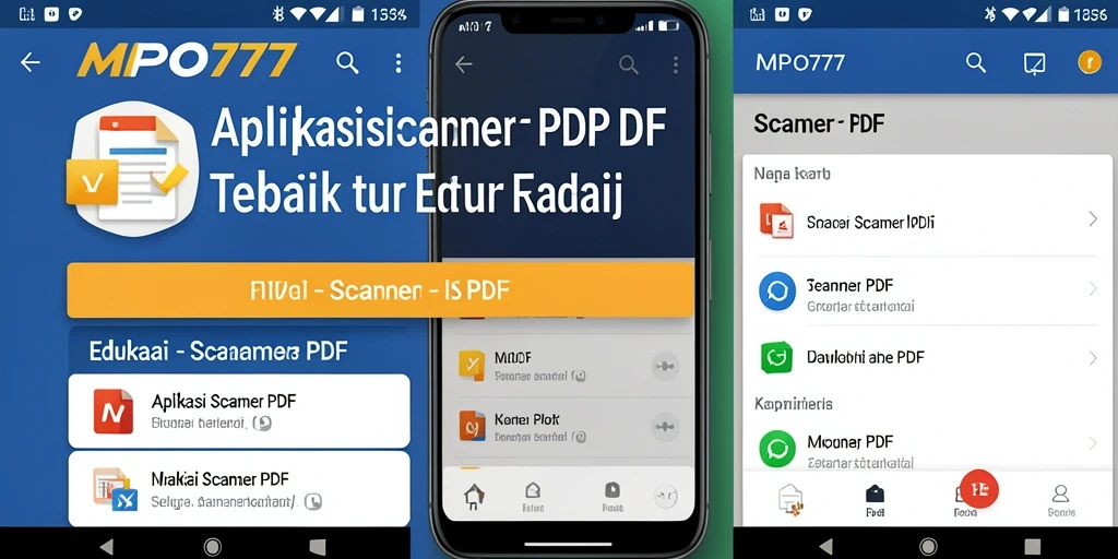 Antarmuka MPO777 yang sederhana dan intuitif untuk pemindaian PDF.
