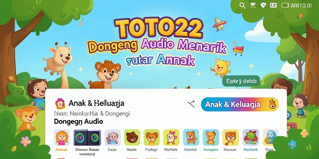 Tampilan antarmuka TOTO22 yang ramah anak dan menarik.