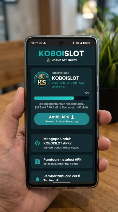 Tampilan halaman APK koboislot