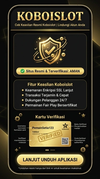 Tampilan kanal resmi koboislot